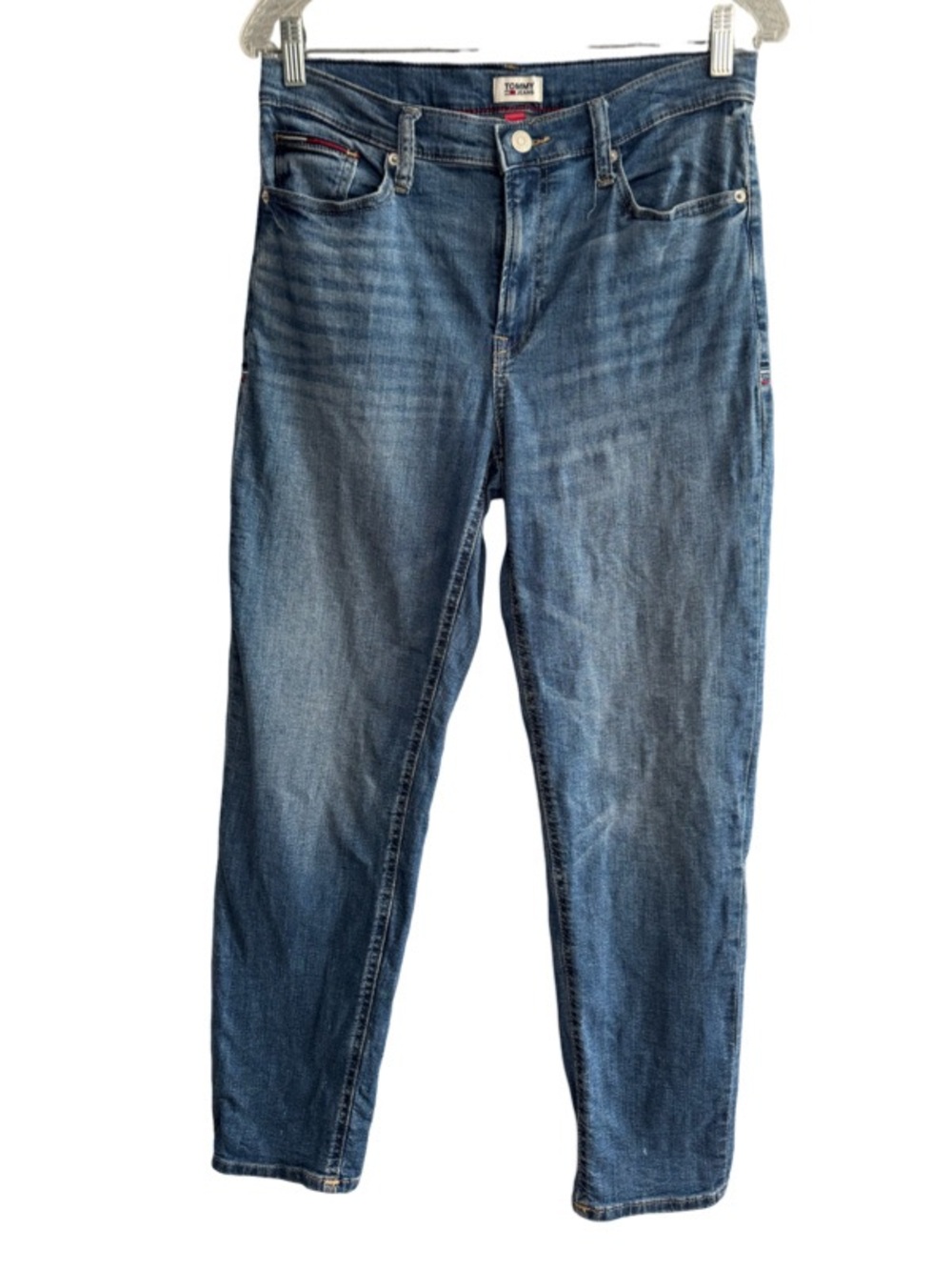 Tommy Jeans Ankle Jeans Classic Tapered Medium Wash Denim Blue Size 2
